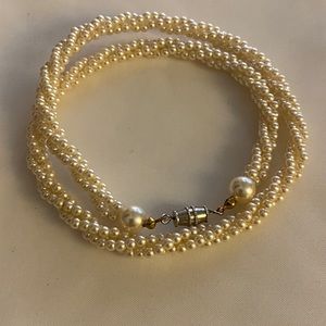 Double Wrap pearl bracelet
